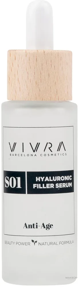 Сыворотка для лица Vivra Hyaluronic Filler Anti-Age с гиалуроновой кислотой 30 мл