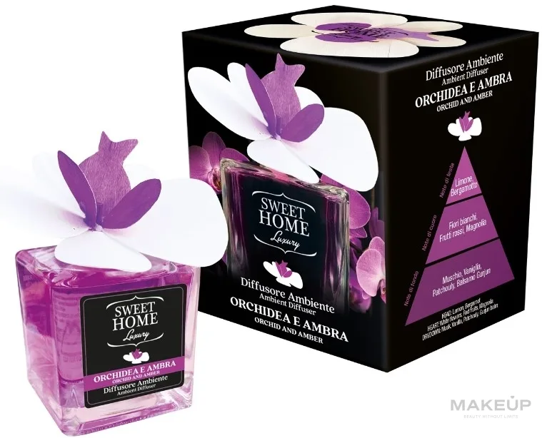 Аромадиффузор для дома с цветком Sweet Home Collection Aroma Diffuser Orchid and Amber 150 мл