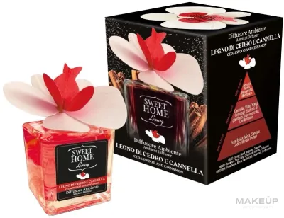 Аромадиффузор для дома с цветком Sweet Home Collection Aroma Diffuser Cedarwood and Cinnamon 150 мл