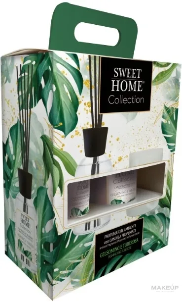Набор Sweet Home Collection Jasmine and Tuberose аромадиффузор 100 мл и ароматическая свеча 110 г