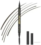 Маркер для бровей L.A. Girl Brow Ink Micro Brush Detailer Pen с микрокистью, со щёточкой, 0,45 мл, оттенок GBP345 - Soft Brown — фото 1