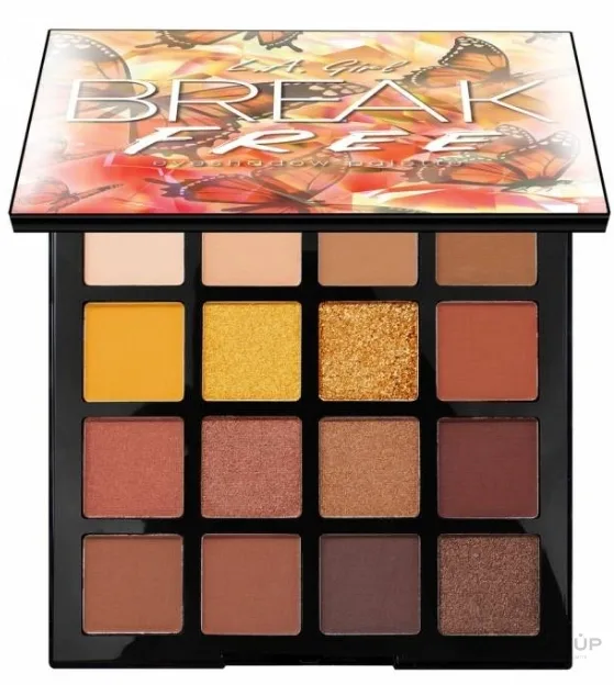 Палетка теней для век L.A. Girl Break Free Eyeshadow Palette 16 оттенков, матовые и мерцающие, 35 г, оттенок G42878 - Be You