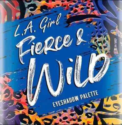 Палетка теней для век L.A. Girl Fierce and Wild Eyeshadow Palette, 16 оттенков, с зеркалом, 35 г