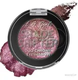 Тени для век L.A. Girl Shade Shifter Duo Chrome дуохромные, компактные, 1,2 г, оттенок GES248 - Aura — фото 1