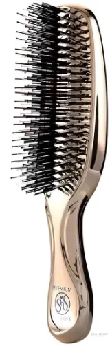 Щётка для волос и массажа кожи головы S-Heart-S Scalp Brush World Premium шампанское золото