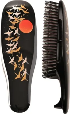 Щётка для волос и массажа кожи головы S-Heart-S Scalp Brush Makie чёрный