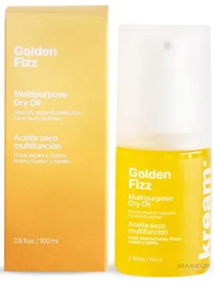 Многофункциональное сухое масло для лица, тела и волос Kream Golden Fizz