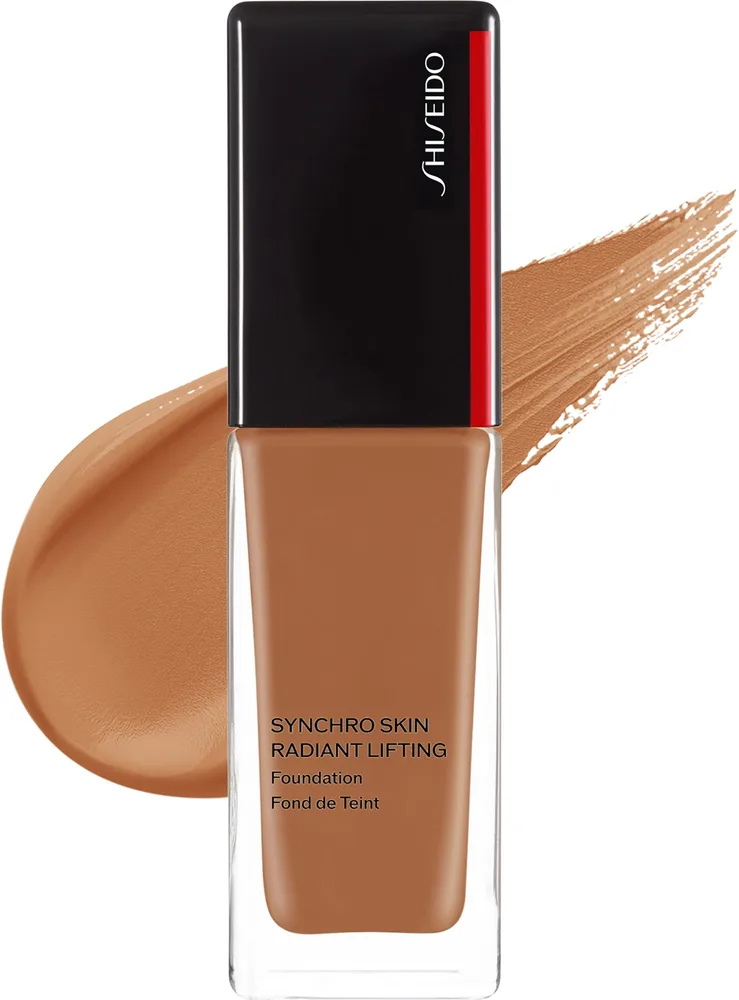 Тональный флюид Shiseido Synchro Skin Radiant Lifting Foundation сияющий с эффектом лифтинга SPF 30, 30 мл, оттенок Suede