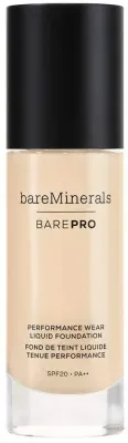 Тональный флюид Bare Minerals BarePro Performance Wear Liquid Foundation веганский SPF 20, 30 мл