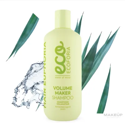 Шампунь Ecoforia Hair Euphoria Volume Maker для объёма, с биотином и экстрактом агавы, без силиконов, 400 мл, Эстония