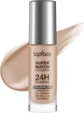 Тональный флюид Topface Super Match 24H Foundation кроющий стойкий, 30 мл, оттенок 001 - Ivory Nude — фото 1