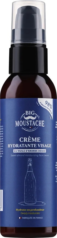 Крем для лица и бороды Big Moustache со сладким миндалём мужской 75 мл