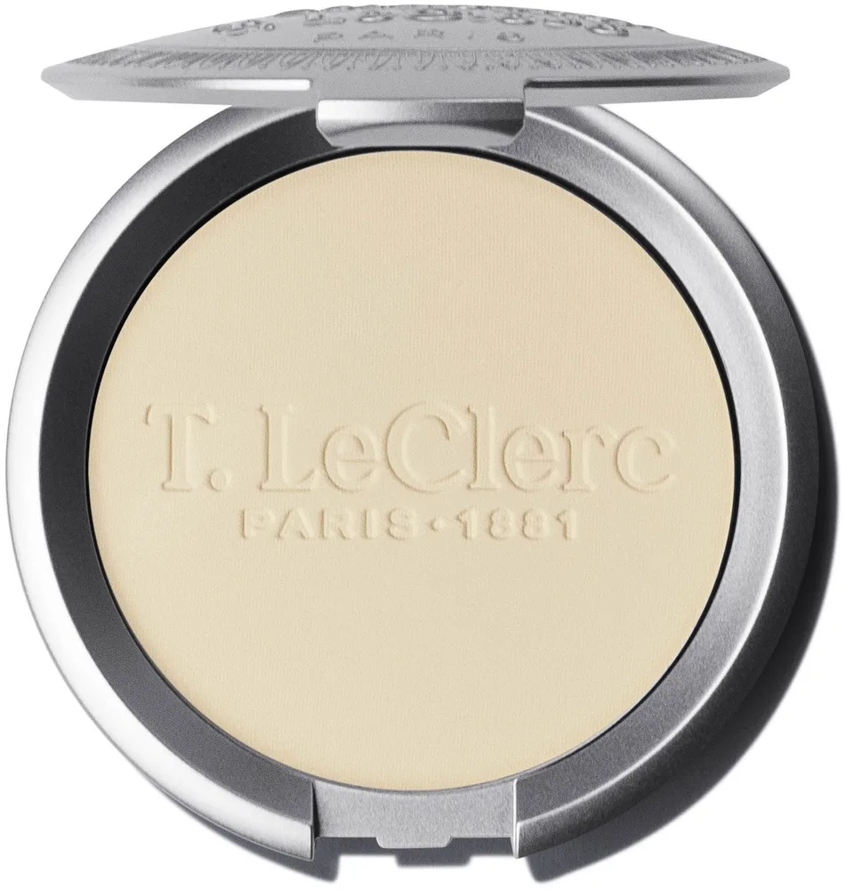 Компактная пудра T. LeClerc La Poudre Compacte Dermophile рисовая, 9 г, оттенок 02 - Banane