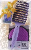 Набор Donegal Lavender кисть для макияжа спонж и спонж для снятия макияжа лавандовый — фото 1