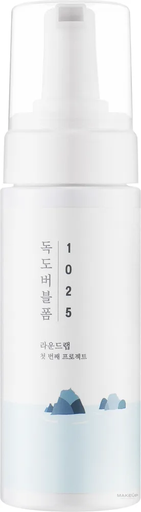 Round Lab 1025 Dokdo Bubble Foam очищающая пенка с BHA, гиалуроном и морской водой 150 мл