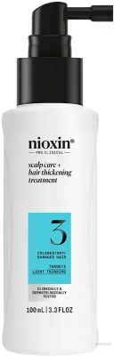 Уход для кожи головы и сухих повреждённых волос Nioxin Pro Clinical System 3 Scalp + Hair Thickening Treatment, 100 мл