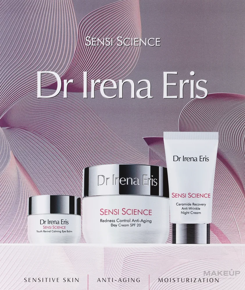 Набор для лица Dr Irena Eris Sensi Science дневной ночной крем и бальзам для век для зрелой кожи 50+30+15 мл