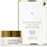 Набор для лица ErthSkin London Hyaluronic Acid + Collagen крем для век и маски с гиалуроном и алоэ 30 мл+3 шт — фото 1