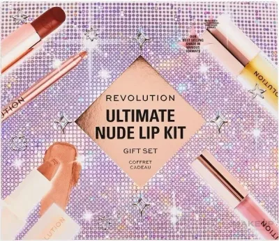 Набор для губ Makeup Revolution Ultimate Nude Lip Kit 6 средств в нюдовой гамме
