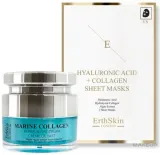 Набор ErthSkin London Collagen ночной крем с морским коллагеном 50 мл и 3 тканевые маски с гиалуроновой кислотой — фото 1