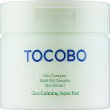 Успокаивающие увлажняющие пэды для лица Tocobo Cica Calming Aqua Pad с центеллой и 8 видами гиалуроновой кислоты, 60 шт — фото 1