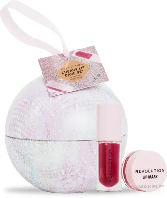 Набор для губ Makeup Revolution Cherry масло для губ и маска для губ с витамином E