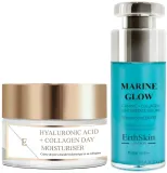 Набор для лица ErthSkin London Marine Glow сыворотка с витамином C и коллагеном и дневной крем 30+50 мл — фото 1