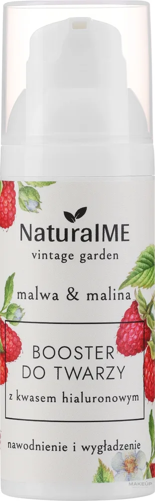 Ночной бустер для лица NaturalME Vintage Garden Malwa Raspberry с гиалуроновой кислотой 50 мл