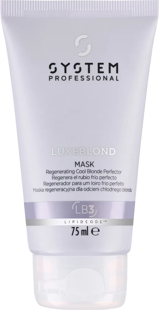 Маска для светлых волос System Professional LuxeBlond LB3 питательная, с экстрактом подсолнечника, для блонда, 75 мл
