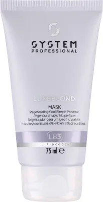 Маска для светлых волос System Professional LuxeBlond LB3 питательная, с экстрактом подсолнечника, для блонда, 75 мл