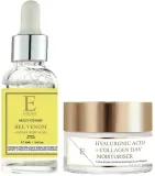 Набор для лица ErthSkin London дневной крем с гиалуроном и коллагеном и сыворотка с пчелиным ядом и манукой 50+30 мл — фото 1
