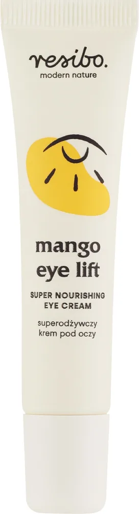Питательный крем для области вокруг глаз Resibo Mango Eye Lift с маслом манго кофеином и маслом жожоба 15 мл