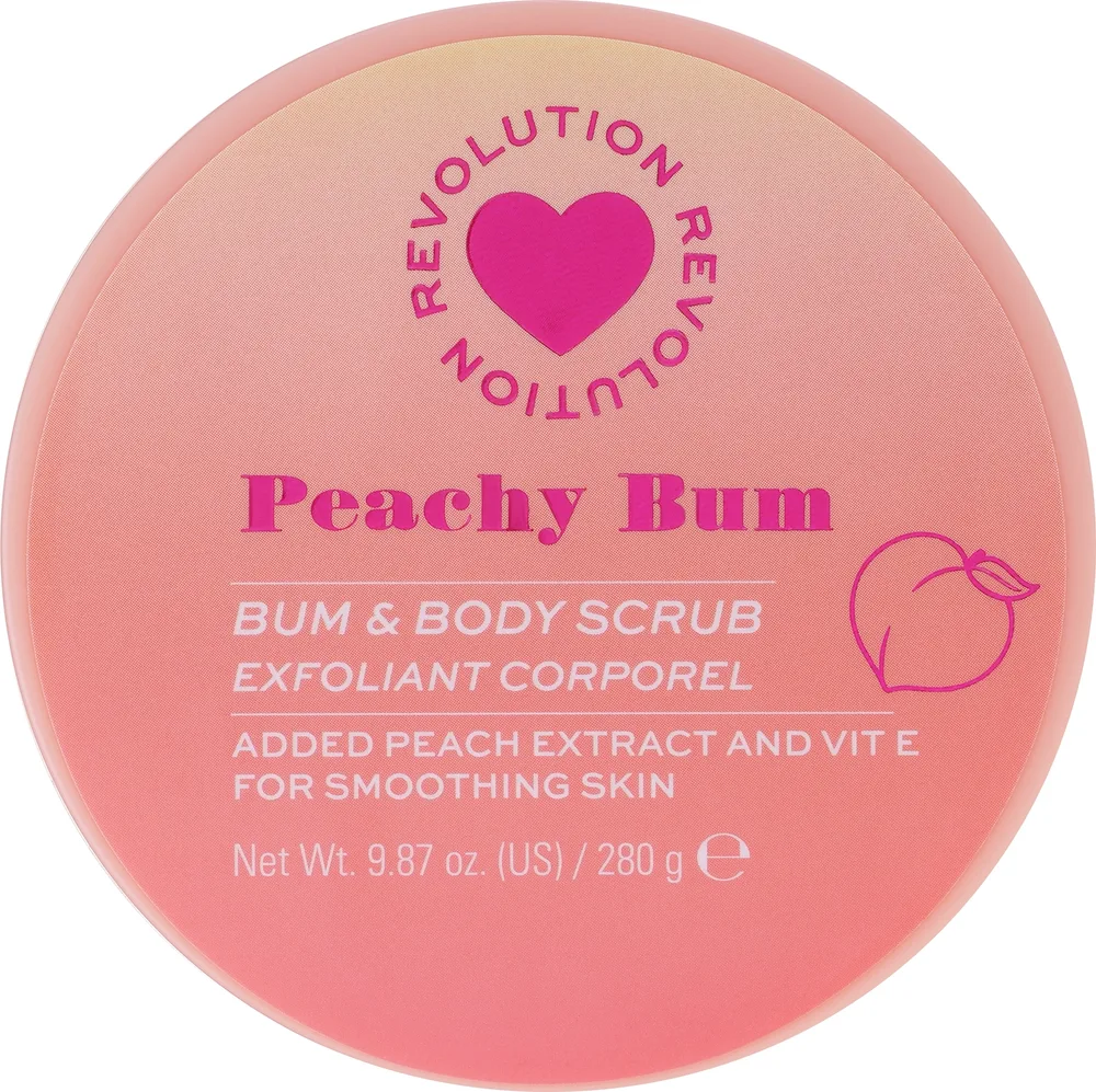 I Heart Revolution I Heart Revolution Peachy Bum Body Sugar Polish - Скраб для ягодиц Peachy Bum Body Sugar Polish 280 г