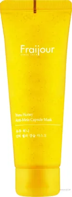 Капсульная осветляющая маска с юдзу и мёдом Fraijour Yuzu Honey Anti-Mela Capsule Mask, 75 мл