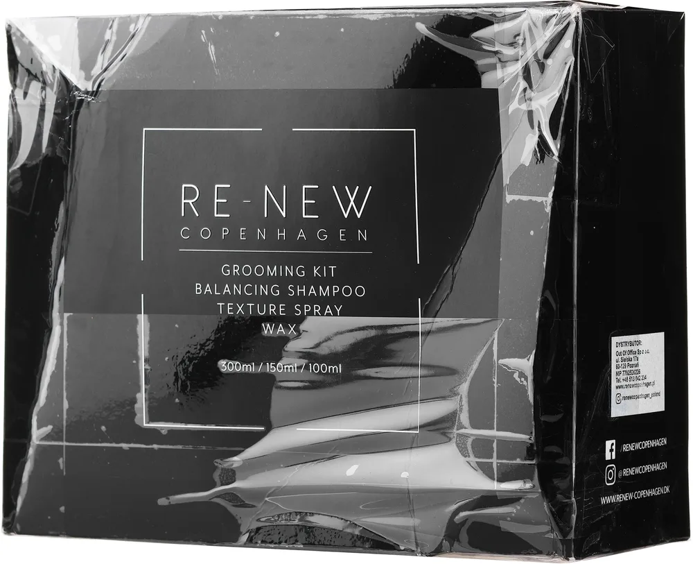 Набор Re-New Copenhagen Essential Grooming шампунь №05 спрей для текстуры №07 и глина для укладки №04