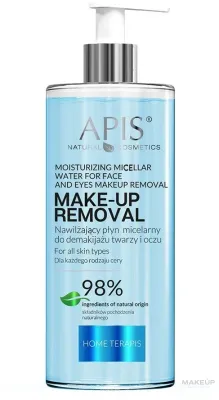 Мицеллярная вода APIS Professional Home Terapis Moisturizing Micellar Water увлажняющая, для снятия макияжа с лица и глаз, 500 мл