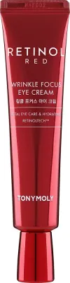 Крем для области вокруг глаз Tony Moly Red Retinol Wrinkle Focus с ретинолом ниацинамидом и центеллой для зрелой кожи 30 мл