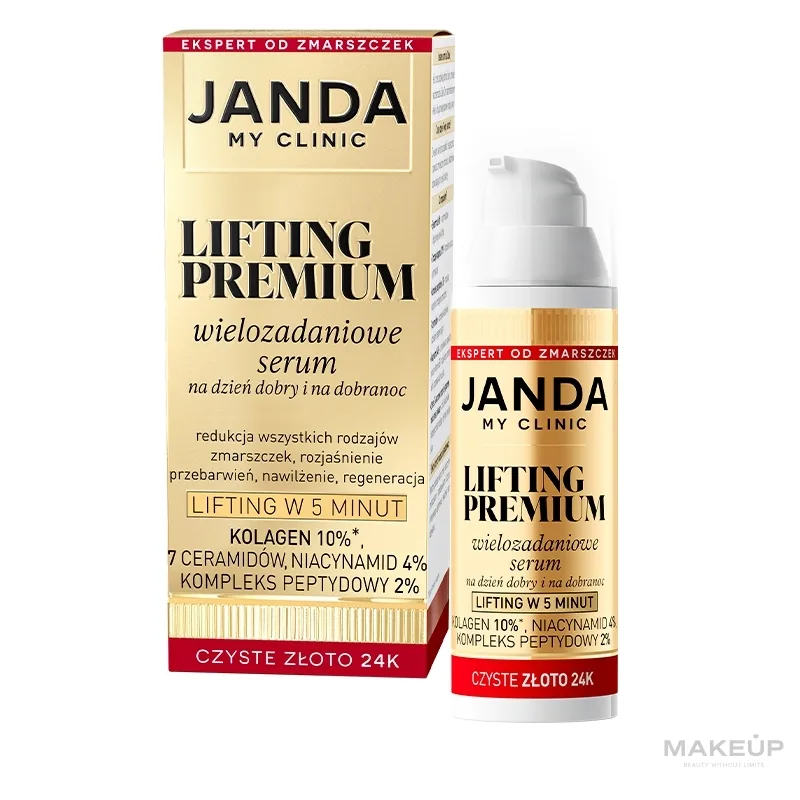 Сыворотка для лица Janda My Clinic Lifting Premium с коллагеном и золотом 30 мл