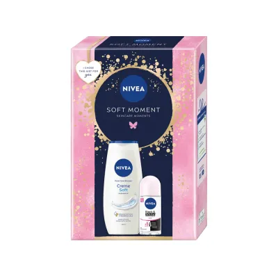 Набор NIVEA Soft Moment гель для душа Creme Soft с миндальным маслом и антиперспирант 250+50 мл