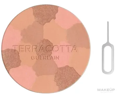 Пудра бронзирующая для лица Guerlain Terracotta Natural Healthy Glow Powder сменный блок, с эффектом сияния, 10 г
