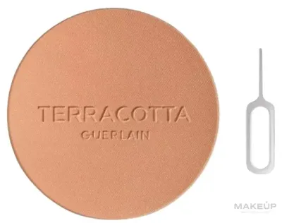 Пудра бронзирующая для лица Guerlain Terracotta The Bronzing Powder сменный блок, с аргановым маслом, 8,5 г