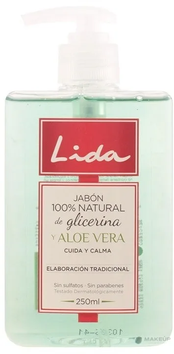 Мыло жидкое Lida Glicerina с алоэ вера и глицерином, 250 мл