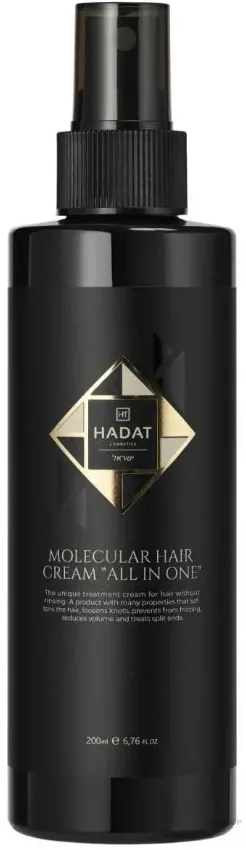 Крем-спрей для волос Hadat Cosmetics Molecular All In One несмываемый, восстановление и увлажнение, с кератином и льняным маслом, 200 мл
