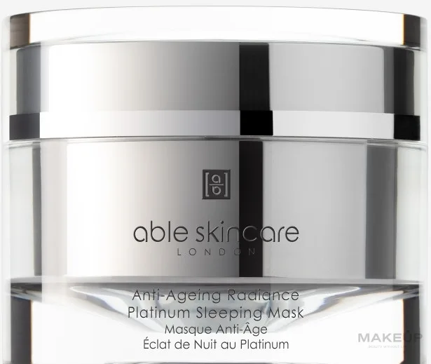 Ночная антивозрастная маска для лица с платиной Able Skincare Anti-Ageing Radiance Platinum Sleeping Mask