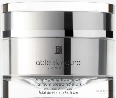 Ночная антивозрастная маска для лица с платиной Able Skincare Anti-Ageing Radiance Platinum Sleeping Mask