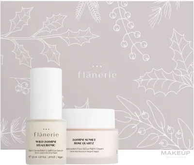 Набор для лица Flanerie Anti-Wrinkle Under Eye сыворотка для век и ночной крем 20+45 мл с эфирами жожоба