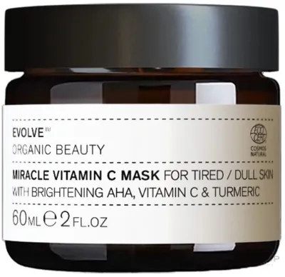 Осветляющая экспресс-маска для лица с витамином C Evolve Organic Beauty Miracle Vitamin C Mask Mist, 30 мл