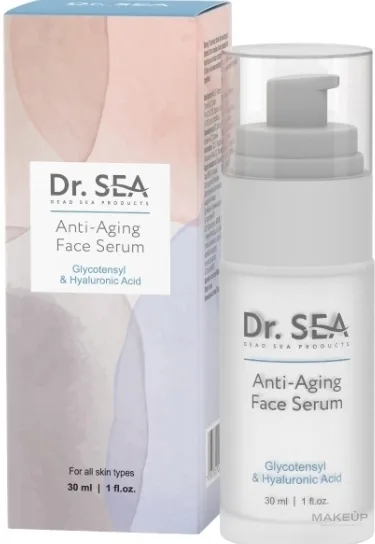 Dr Sea Dr. Sea Anti-Aging Face Serum - Сыворотка для лица Dr. Sea Anti-Aging Hyaluronic с гиалуроновой кислотой 30 мл