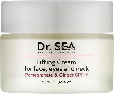 Dr Sea Dr. Sea Lifting Cream - Крем для лица, глаз и шеи Dr. Sea с гранатом и имбирём лифтинг SPF15 50 мл