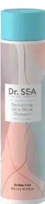 Шампунь Dr Sea Revitalizing с биотином, коллагеном, кератином и солью Мёртвого моря, для блеска, 300 мл, Израиль